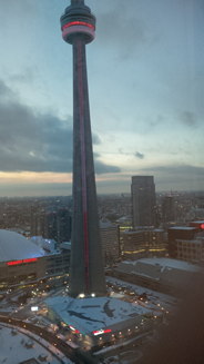 CN tower view from Ice condos